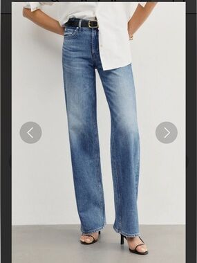 AYR Blue Denim Women's Jeans with Contrast Stitching